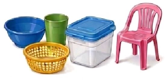 Articles de table, de cuisine, ménagers et d'embqllage en matières plastiques