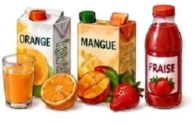 Jus de fruits et nectars non fermentés, ainsi que boissons non alcoolisées aromatisées aux fruits