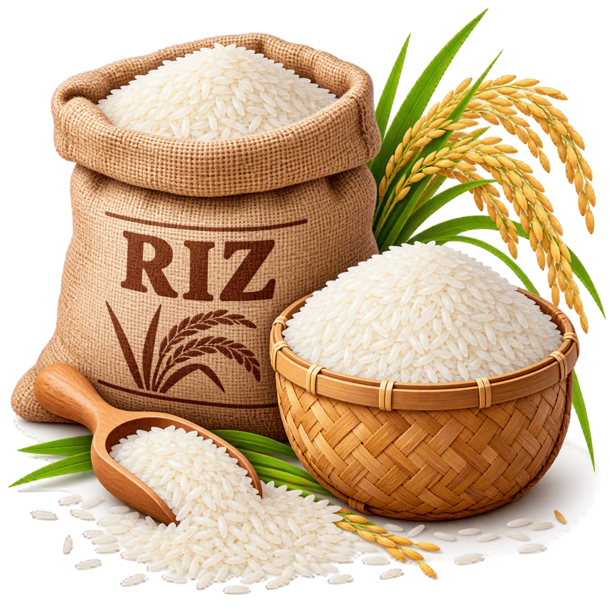 Riz décortiqué